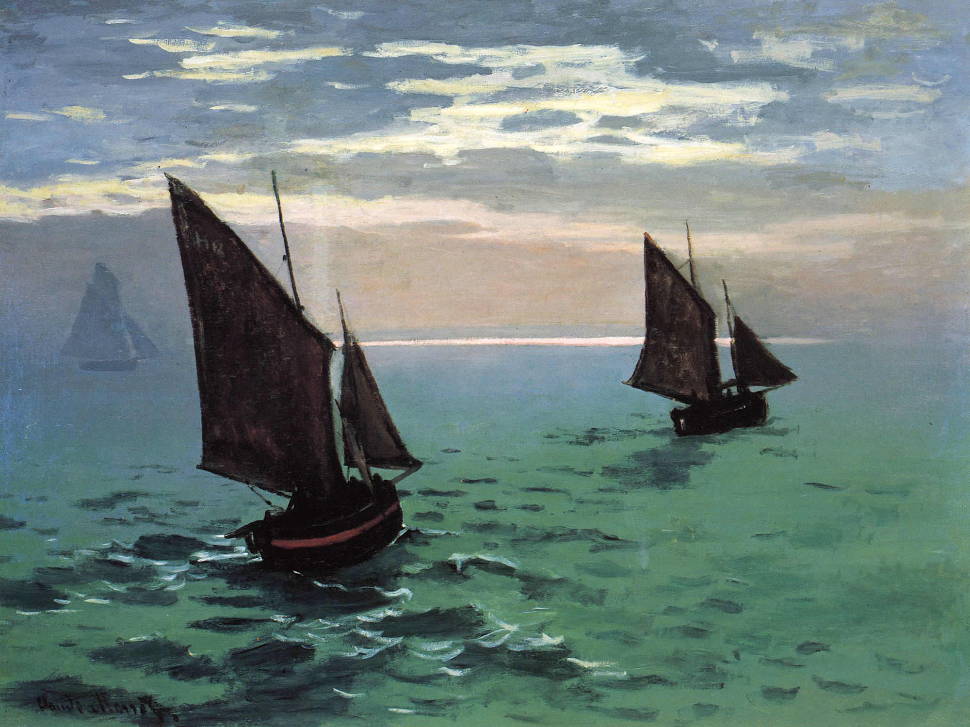 Fishing Boats at Sea 1868